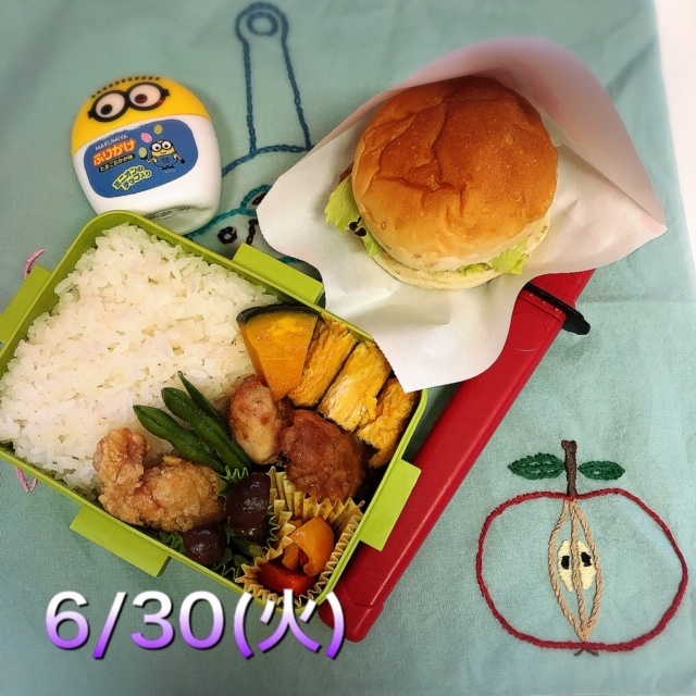 今週のお弁当（6/29・6/30）_f0332332_22394623.jpg