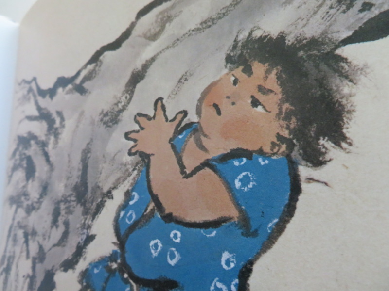 <絵本紹介>『ももたろう」代田 昇文,箕田源二郎絵は、音読したくなる心地よさ_f0129557_12345597.jpeg