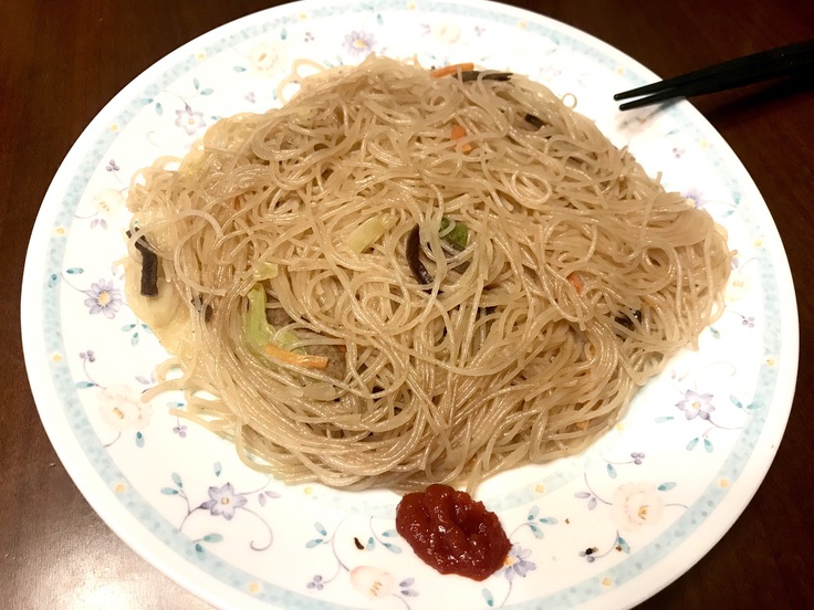 ケンミンの焼ビーフン(冷凍食品)_c0212604_1143324.jpg