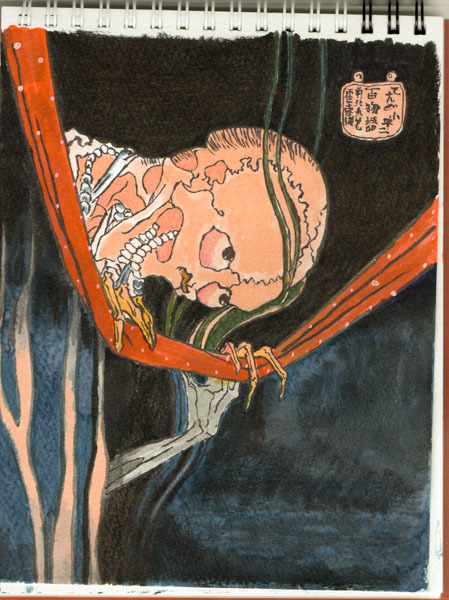 木製パネル アート 葛飾北斎 百物語 こはだ小平二 木製パネル アート 葛飾北斎 百物語 こはだ小平二 - メルカリ