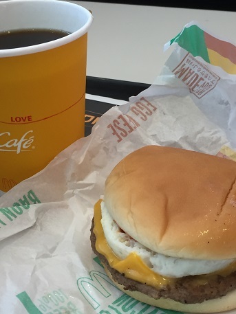 マクドのエグチセット ジミヘンのおいしいもの探し