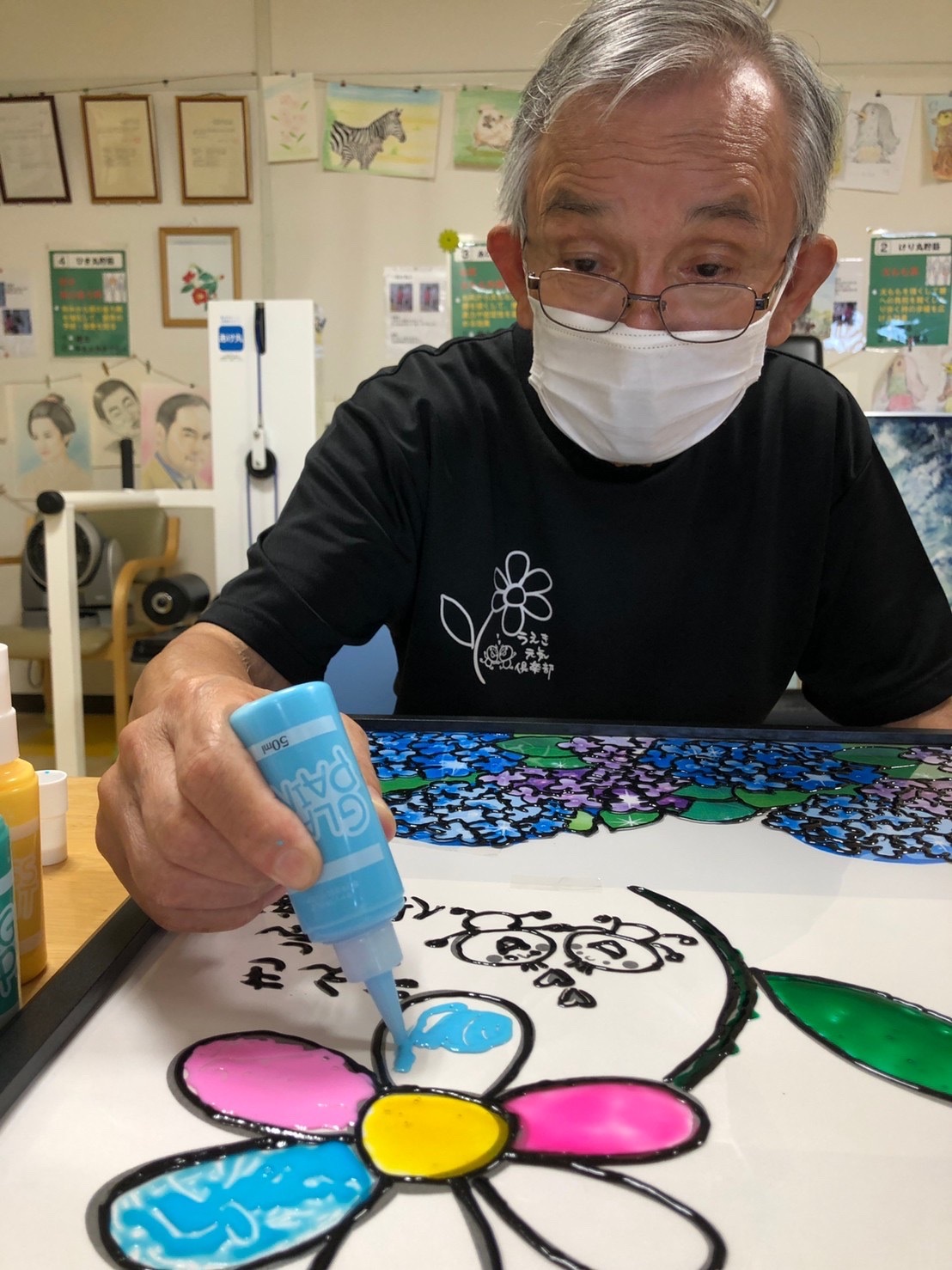 ガラス絵の具でステンドグラス うえき元気倶楽部 ガラス絵の具でステンドグラス うえき元気倶楽部