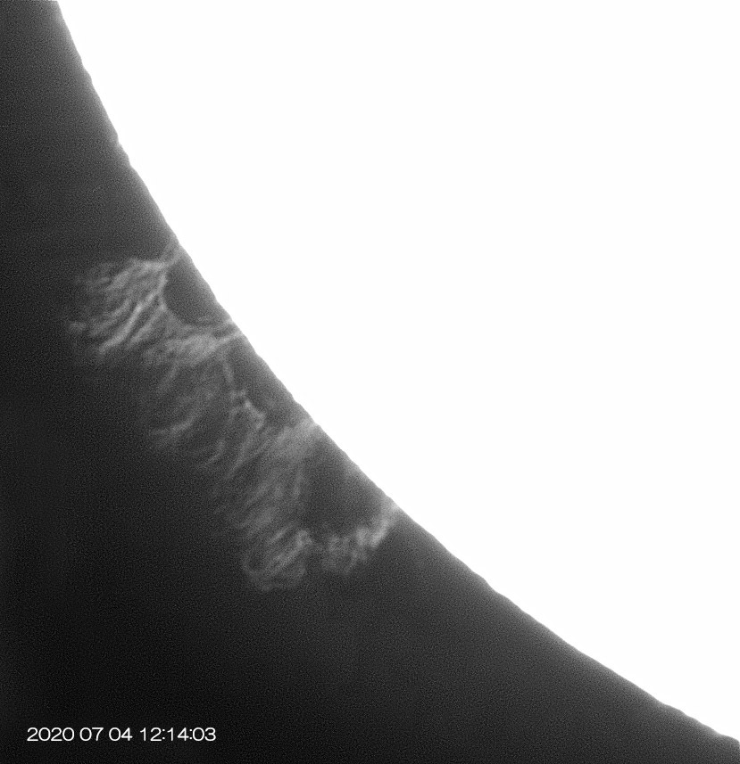 7月4日の太陽 大プロミネンス出現!!_e0174091_15310782.jpg