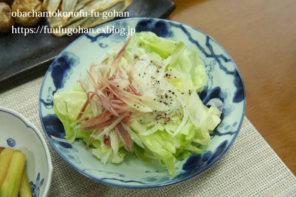 昨夜の豚肉の葱レモンソース&野菜の素揚げおうちバル&ひとりごはん_c0326245_11454861.jpg