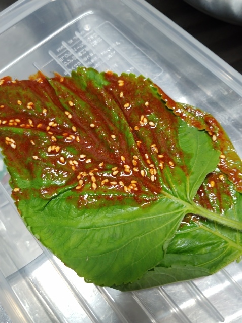 ごまの葉の醤油漬け_c0162773_19410606.jpg