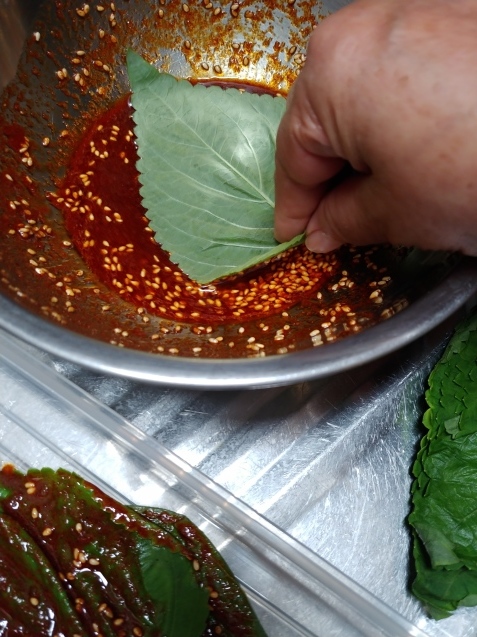 ごまの葉の醤油漬け_c0162773_19421036.jpg