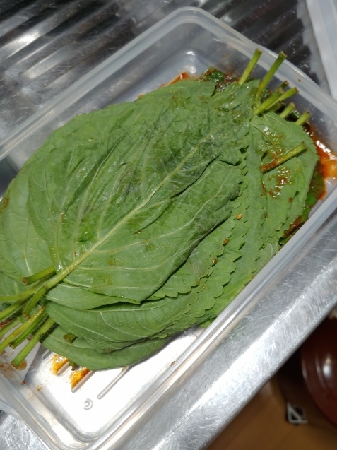 ごまの葉の醤油漬け_c0162773_19451396.jpg