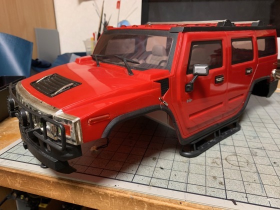 ハマーh2 ハードボディ　ラジコン　スケールクローラー　rc4wd