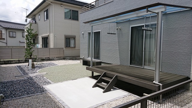 和モダン 手間のかからないお庭 完成報告と解説 岐阜県 門塀 庭 車庫 エクステリア専門店アーステック 和モダン 手間のかからないお庭 完成報告と解説 岐阜県 門塀 庭 車庫 エクステリア専門店アーステック