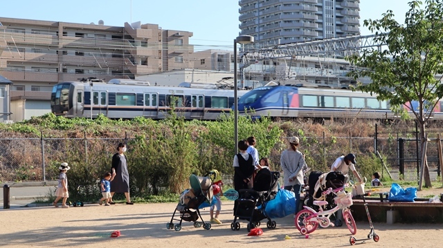 藤田八束の鉄道写真、東海道本線・神戸線を走る貨物列車の写真、JR西宮駅付近から写真_d0181492_16501550.jpg