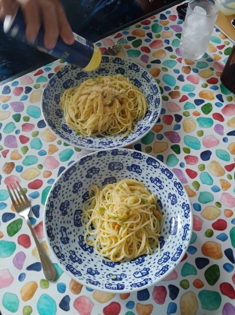 ナムル→ビビンパ→スープと梅のコンポートでゼリー_c0162773_19380795.jpg