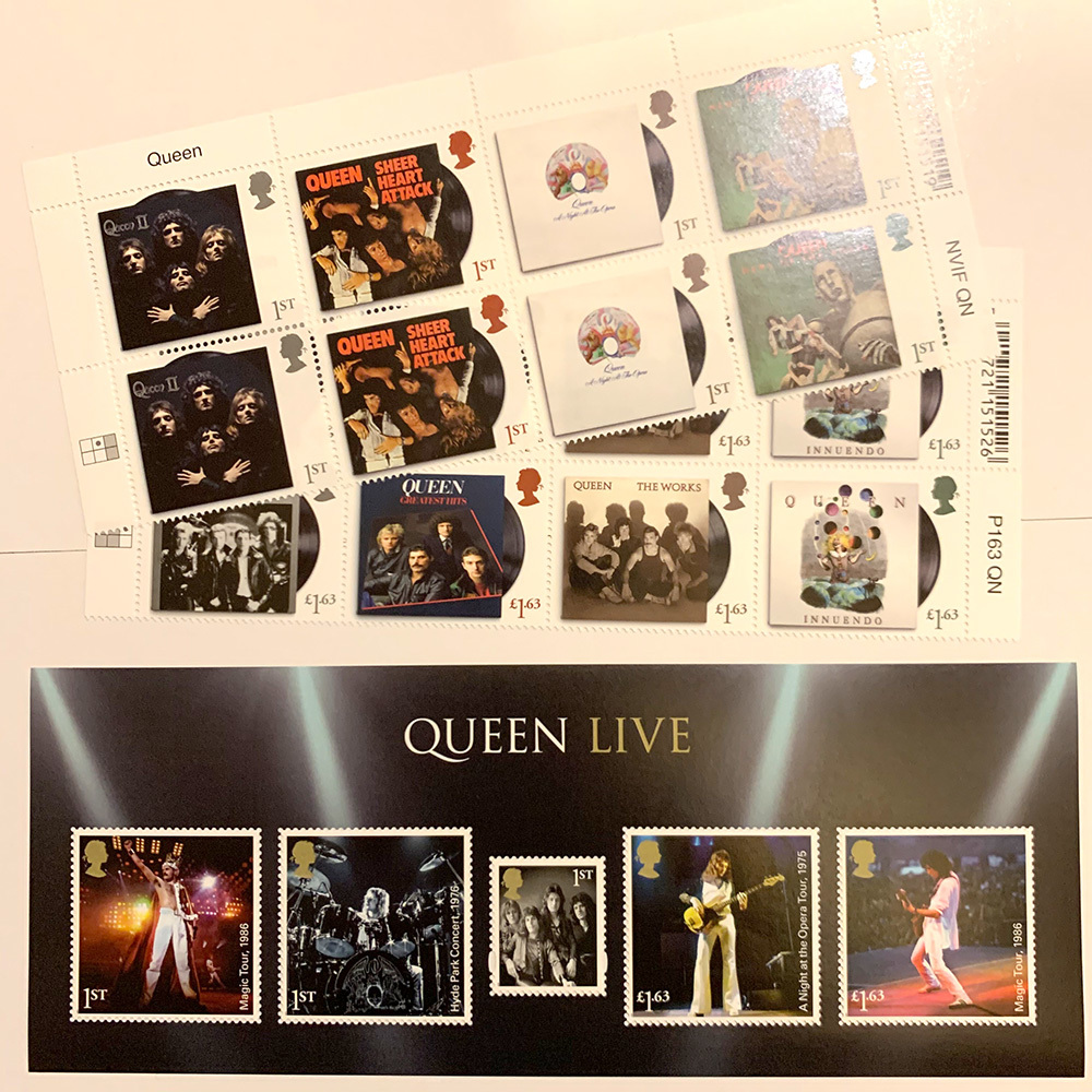 Queenの切手、来ました! 明日7/11に販売開始します!_e0086476_20512183.jpg
