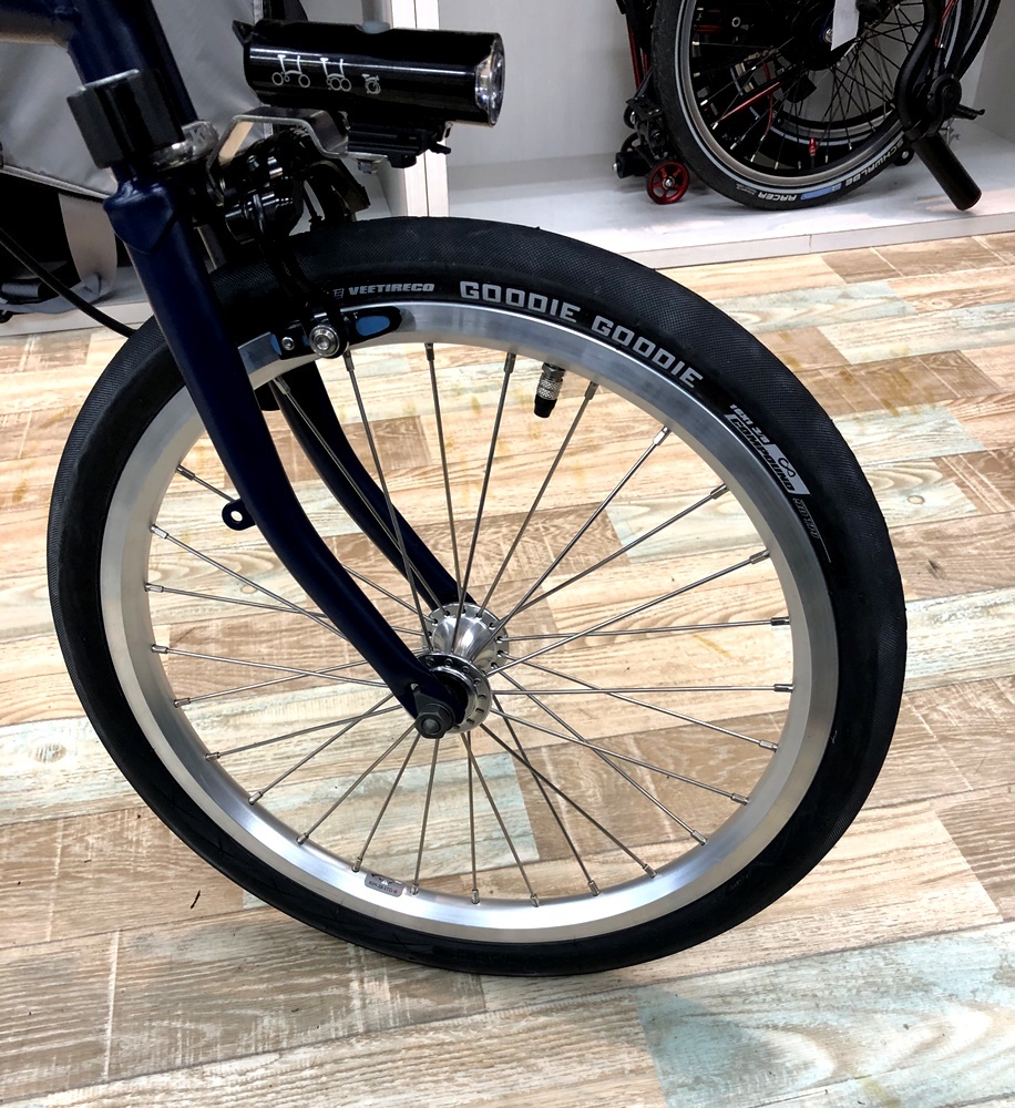 自転車 フロントホイール ブロンプトン 16×1-3/8 BROMPTON 「ブロンプトン」 純正 16インチ フロントホイール