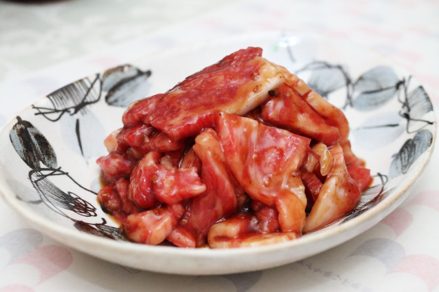 牛カルビ焼き肉と7種のナムル_d0377645_00053526.jpg