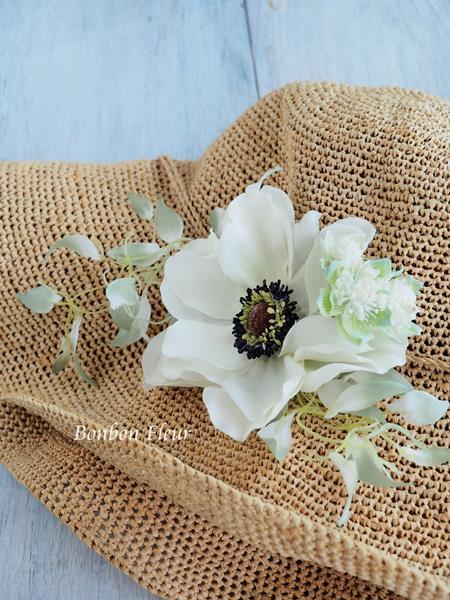 帽子コサージュ Bonbon Fleur Jours Heureux コサージュ 和装髪飾りボンボン フルール
