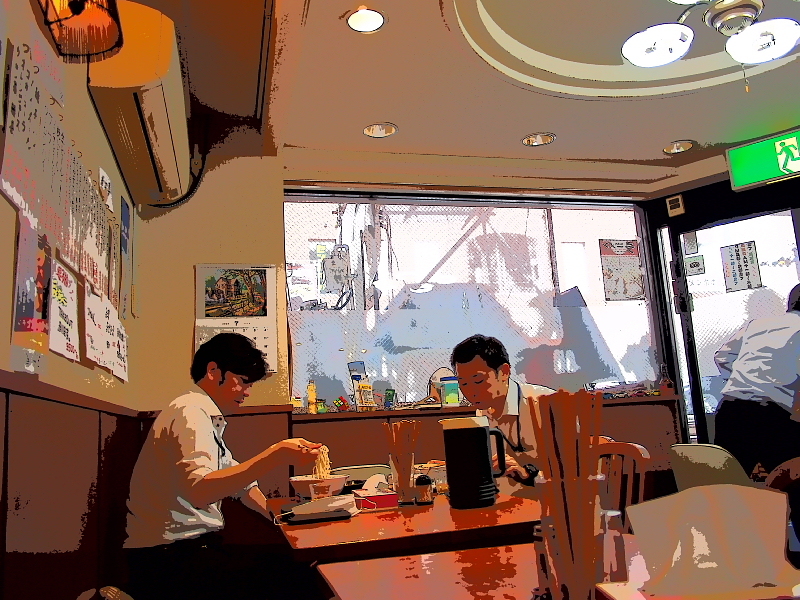 【ラーメン あや・野菜半チャーシュー】調理人が作る、一品料理としてのラーメン_b0008655_21265316.jpg