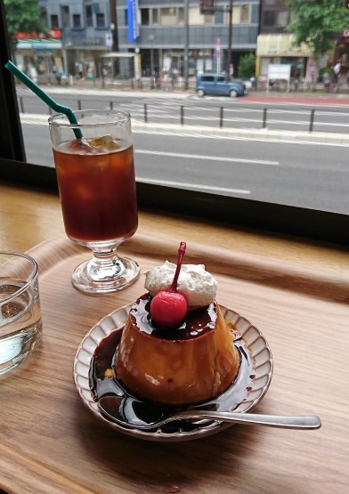 理想の♪昔ながらのかためプリン・ALL SEASONS COFFEE@四谷三丁目_f0337357_15320067.jpg