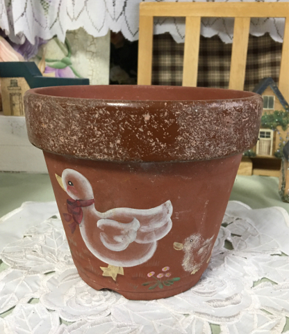古い絵鉢
