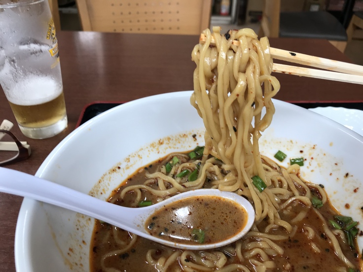 激辛坦々麺と辛味もやし@満福樓(八王子)_c0212604_1220573.jpg