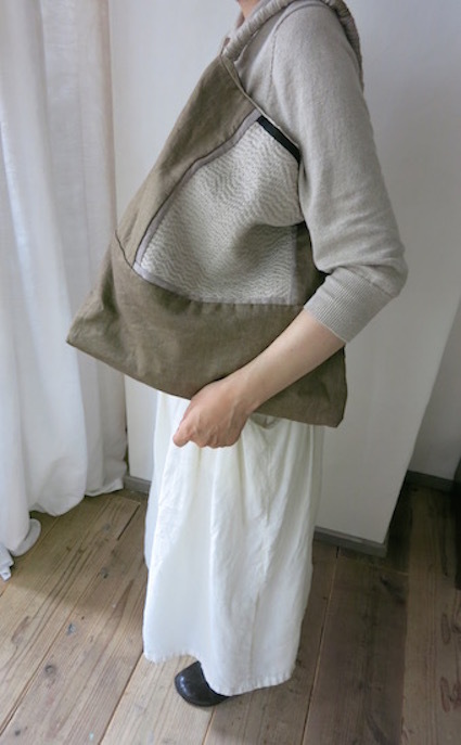 百田むつみ　刺し子バッグ 百田むつみさん 作家 刺し子 バック