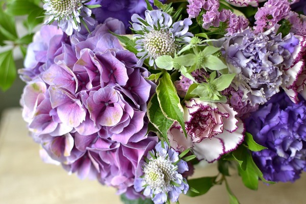 お誕生日のお祝いにアンティークあじさいを使った花束 花色 あなたの好きなお花屋さんになりたい お誕生日のお祝いにアンティークあじさいを使った花束 花色 あなたの好きなお花屋さんになりたい