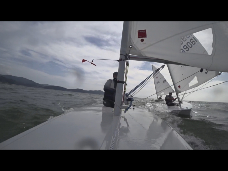 先輩の壁は厚い レーザー練習 Siesta Sailing Team