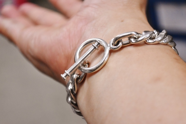 MADE in California SILVER CHAIN BRACELET_d0152280_11371270.jpg