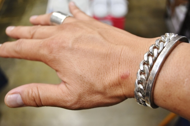 MADE in California SILVER CHAIN BRACELET_d0152280_11375078.jpg