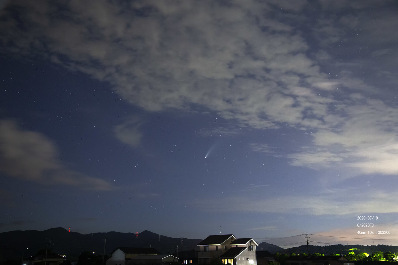 やっと撮影成功! ネオワイズ彗星_e0174091_22230233.jpg