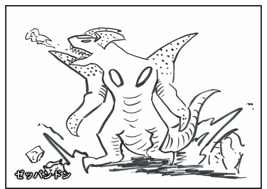 【ただの雑記】記憶だけでウルトラマンゼットや怪獣を描けるか③_f0205396_16544499.jpg