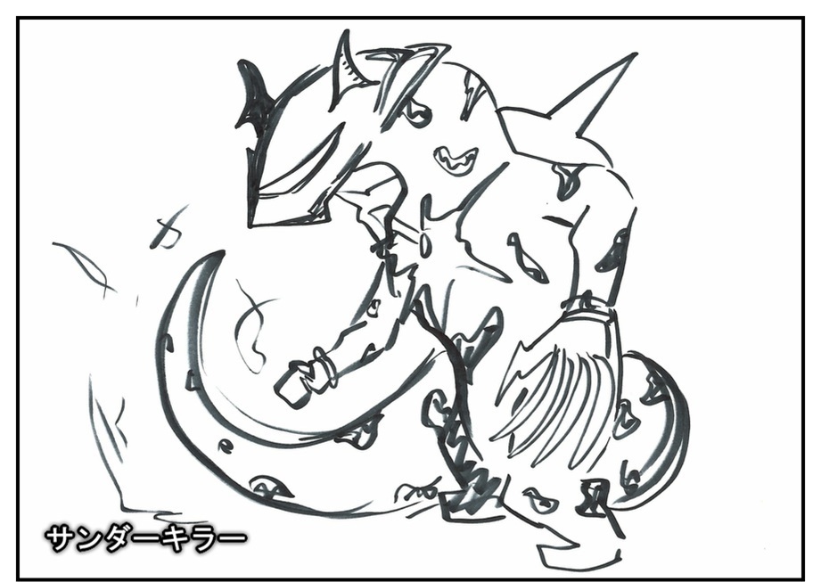 【ただの雑記】記憶だけでウルトラマンゼットや怪獣を描けるか③_f0205396_16550890.jpg