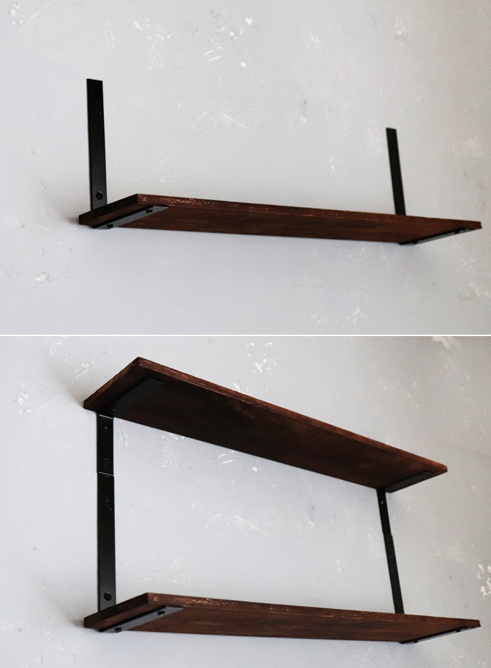 セリアの２アイテムで簡単DIY 「北欧風シェルフ」_d0351435_09164555.jpg