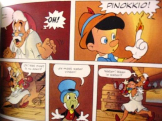 オランダ語アニメコミック Disney Pinokkio ピノッキオ ベネルクスの絵本 B D 児童文学書を読んでいくよ 小便小僧の絵本読み