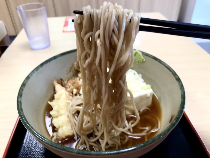 夏はコレ!「豆腐一丁そば」@箱根そば(橋本駅)_c0212604_175596.jpg