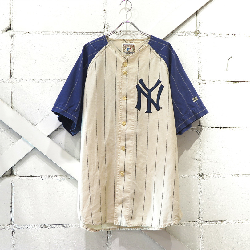 Mirage NEW YORK YANKEES ベースボールシャツ イエロー