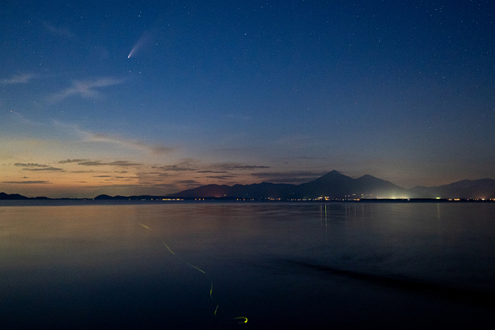 ネオワイズ彗星 ホタルの光添え_c0216331_23103191.jpg