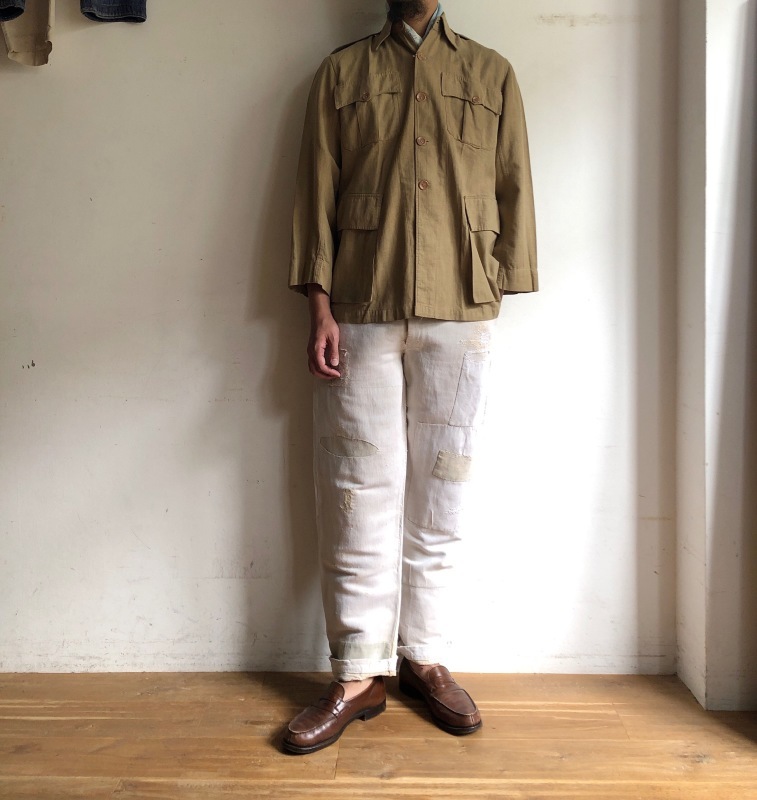 30s French Bourgeron Trousers ユーロワーク 襤褸 30s French Bourgeron Trousers ユーロワーク 襤褸