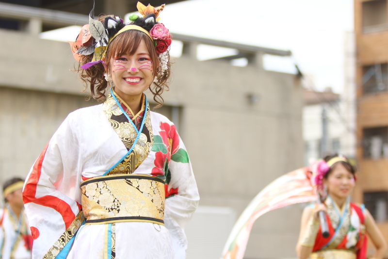 2019今治よさこい祭り 松山よさこい風舞人 芝っちステージ その1_a0077663_13285856.jpg
