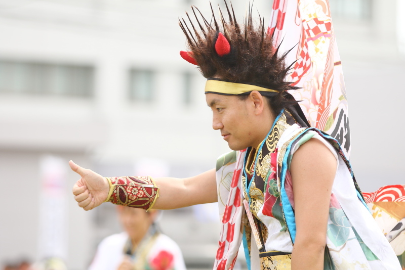 2019今治よさこい祭り 松山よさこい風舞人 芝っちステージ その1_a0077663_13285958.jpg
