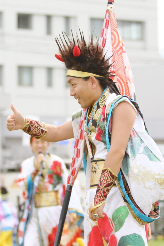 2019今治よさこい祭り 松山よさこい風舞人 芝っちステージ その1_a0077663_13285974.jpg