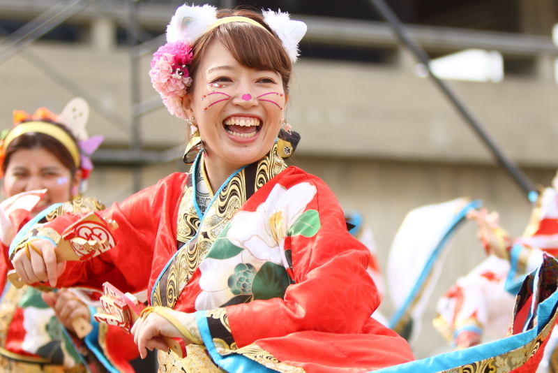 2019今治よさこい祭り 松山よさこい風舞人 芝っちステージ その2_a0077663_13312908.jpg