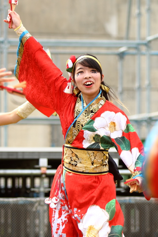 2019今治よさこい祭り 松山よさこい風舞人 芝っちステージ その2_a0077663_13313003.jpg