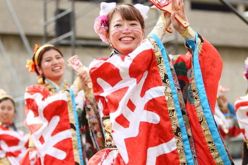 2019今治よさこい祭り 松山よさこい風舞人 芝っちステージ その2_a0077663_13313059.jpg