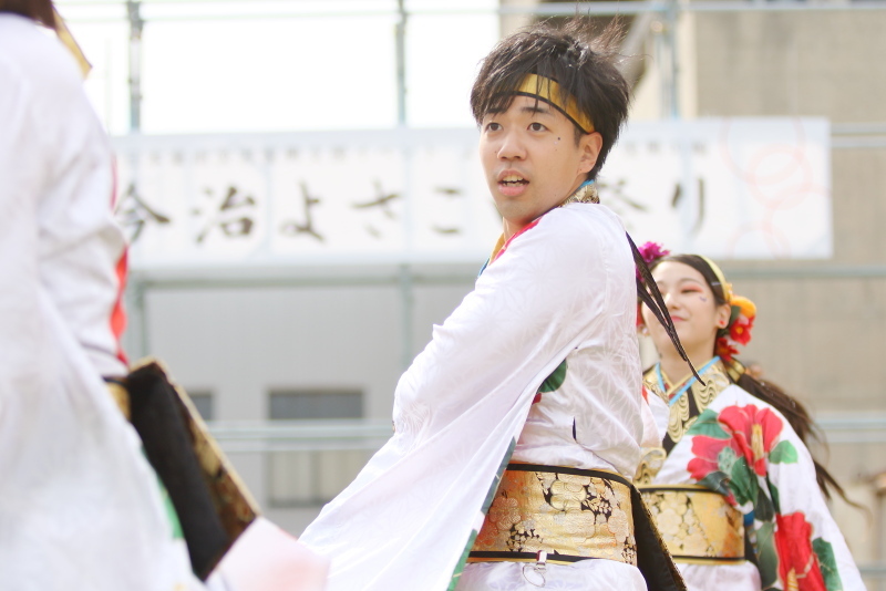 2019今治よさこい祭り 松山よさこい風舞人 芝っちステージ その4_a0077663_13344944.jpg