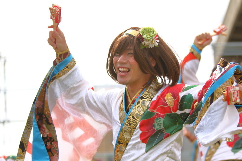 2019今治よさこい祭り 松山よさこい風舞人 芝っちステージ その4_a0077663_13344967.jpg