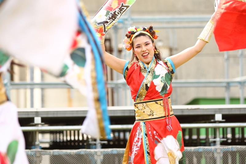 2019今治よさこい祭り 松山よさこい風舞人 芝っちステージ その4_a0077663_13345030.jpg