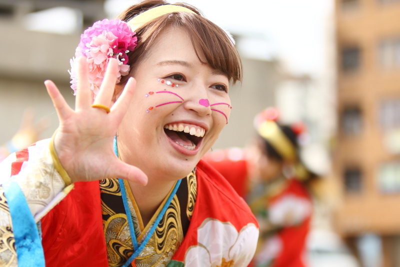 2019今治よさこい祭り 松山よさこい風舞人 芝っちステージ その4_a0077663_13345035.jpg