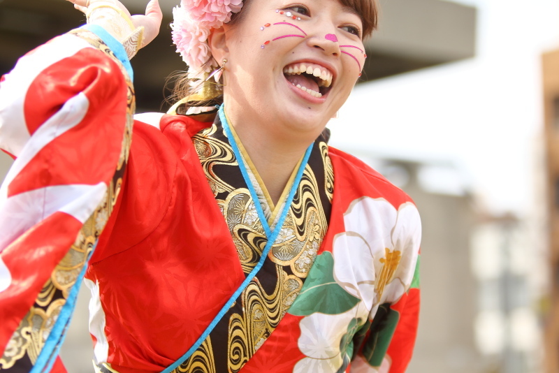 2019今治よさこい祭り 松山よさこい風舞人 芝っちステージ その4_a0077663_13345068.jpg
