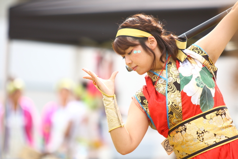 2019今治よさこい祭り 松山よさこい風舞人 芝っちステージ その4_a0077663_13360906.jpg