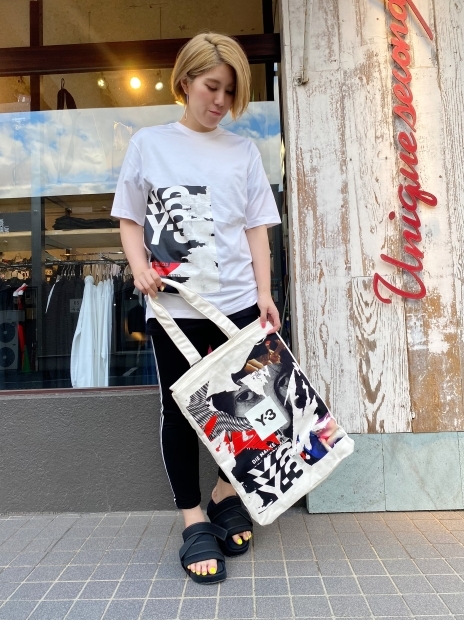 画家 内田すずめ × Yohji Yamamotoのコラボレーション作品「Y-3ワイスリー」新作TシャツとトートBAG入荷です。_c0204280_14585606.jpg